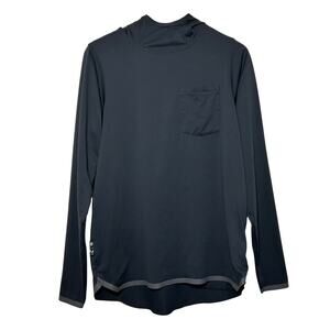 686‎ EVIL Mens Hoodie Long Sleeve Tech Top Pullover Long Sleeve Size Small Black